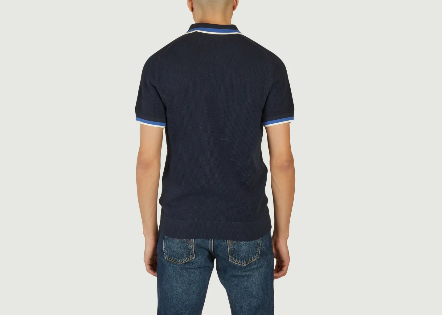 Polo en coton piqué avec bords contrastés Gant