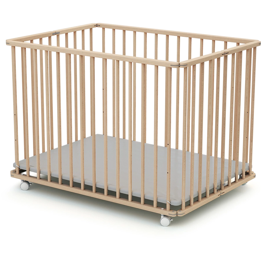 WEBABY Laufgitter faltbar Buche natur 70 x100 cm