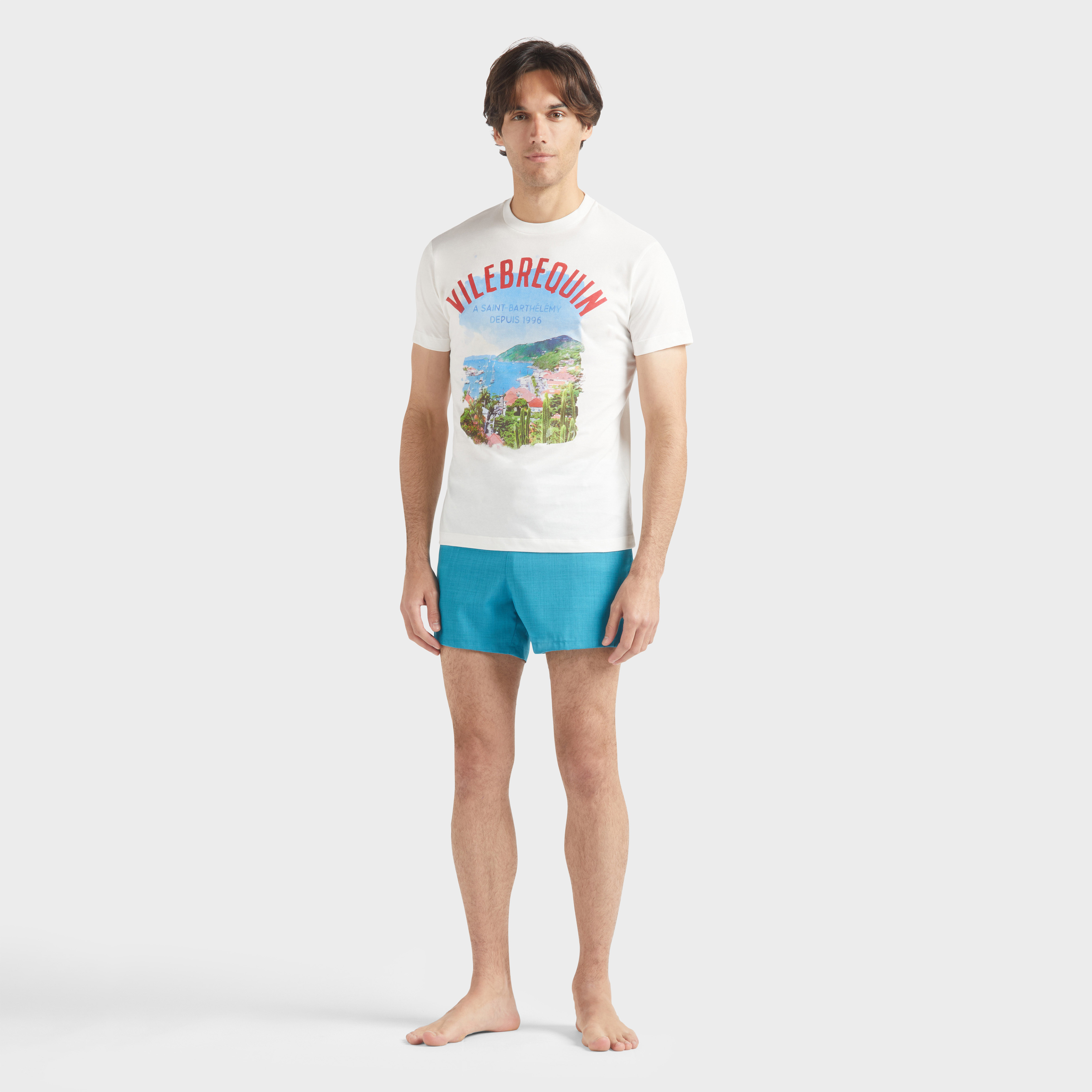 T-shirt en Coton Homme Bathemetrie des Oceans St Barth
