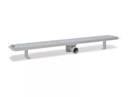Drain de douche linéaire argenté 93 x 14 x 7 cm 02_0003062