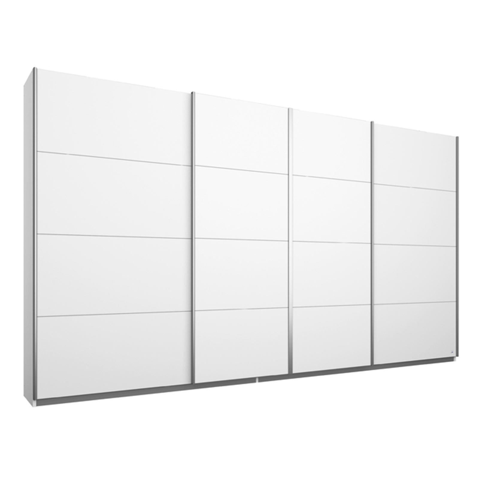 Schwebetürenschrank - Alpinweiß - 4-türig - 315 cm