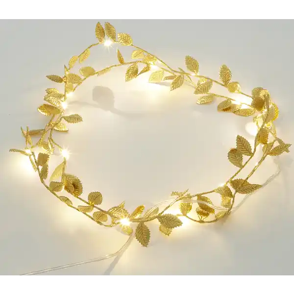 Lichterkette Blätter