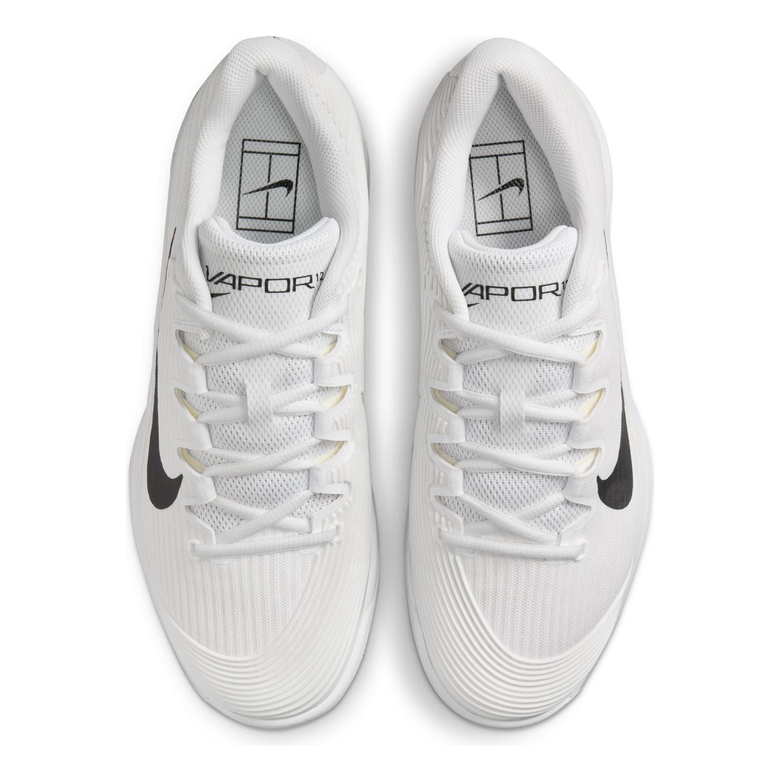 Nike Vapor 12 Chaussures Toutes Surfaces Femmes - Blanc , Noir