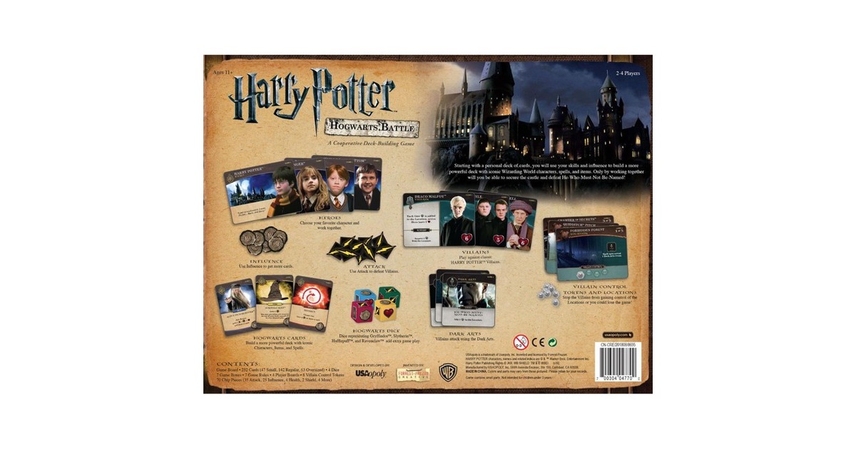 European Player NetworkHarry Potter: Hogwarts Battle Kaartspel  (Engels, 2 - 4 spelers, 30 - 90 minuten, Vanaf 11 jaar)