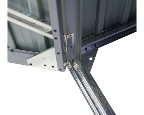 WESTMANN 2-baks afvalcontainer inclusief gasveren, 158 x 101 x 134 cm, antraciet
