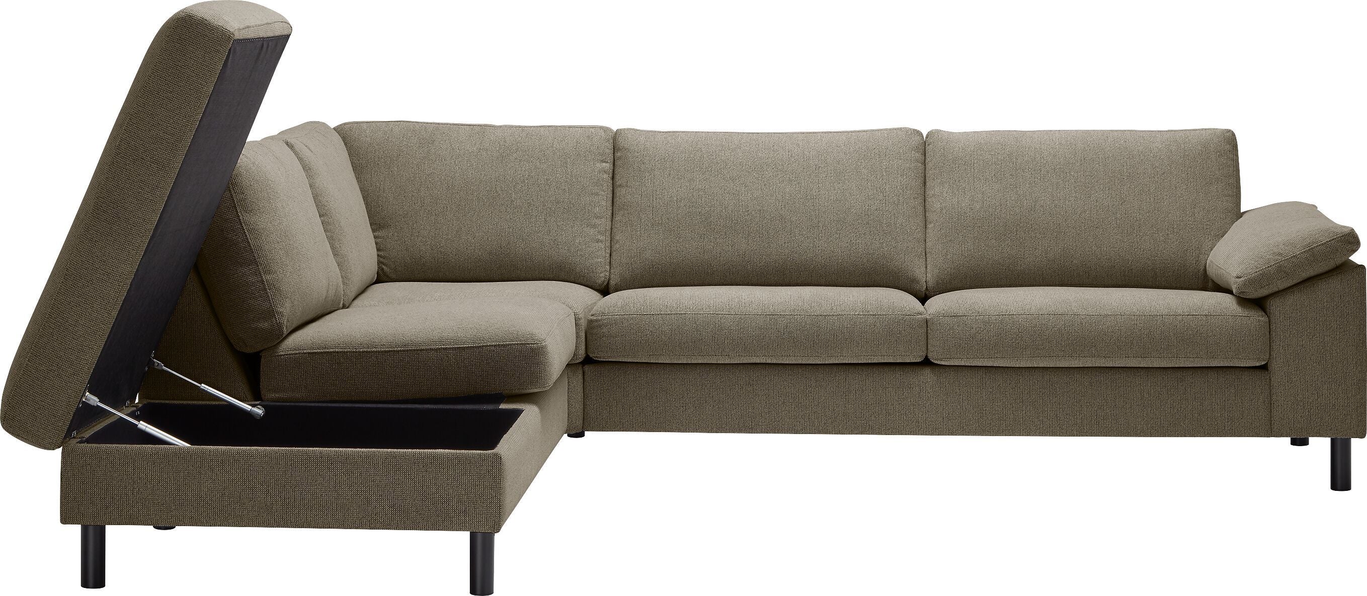 DIENER Ecksofa - Braun / B: 277.0 cm x T: 225.0 cm x H: 81.0 cm
