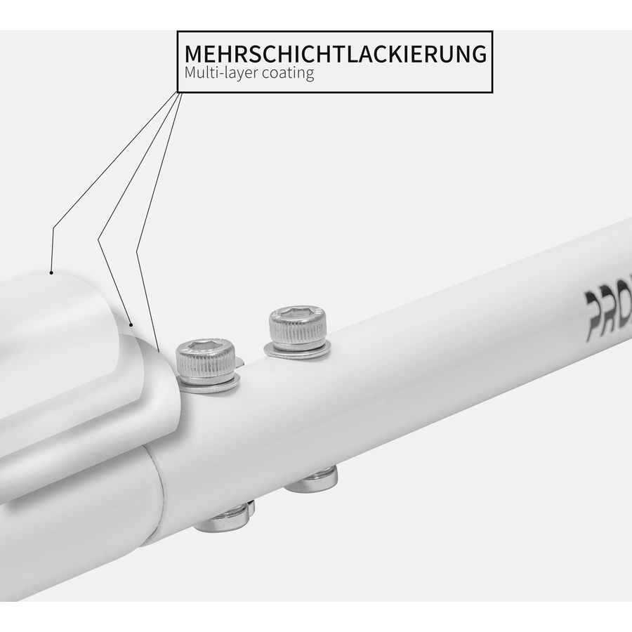 PROMETHEUS BICYCLES® Schiebestange - Schubstange für Kinderfahrrad weiß