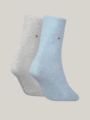 Pacote com 2 pares de meias clássicas de bolinhas