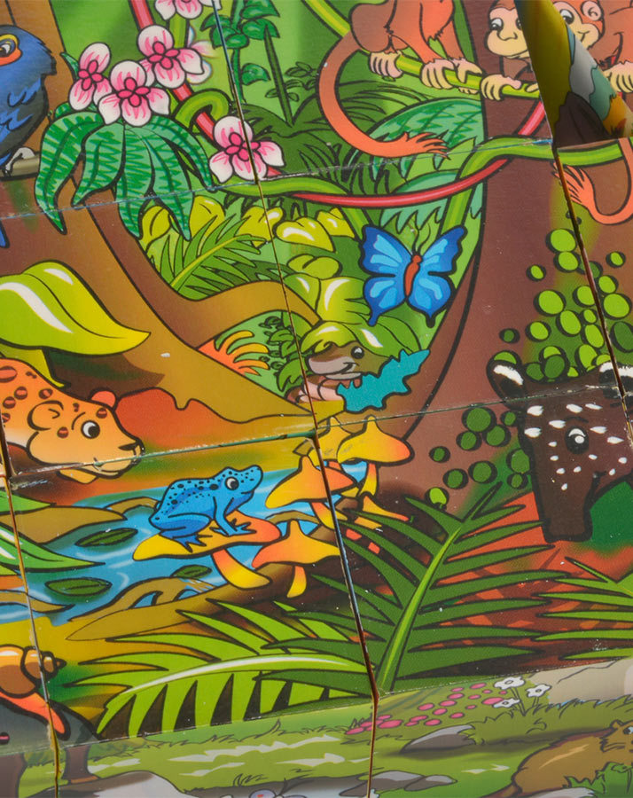 Bilderwürfel mit 6 Motiven 12-teilig in bunt