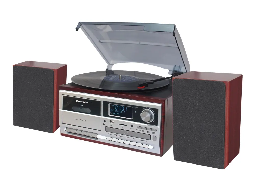 Roadstar HIF-8892D BT - Audiosystem - 2 x 4 Watt - kirsebærtræ