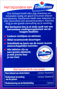 Davitamon Calcium Met Vitamine D Kauwtabletten 60KTB