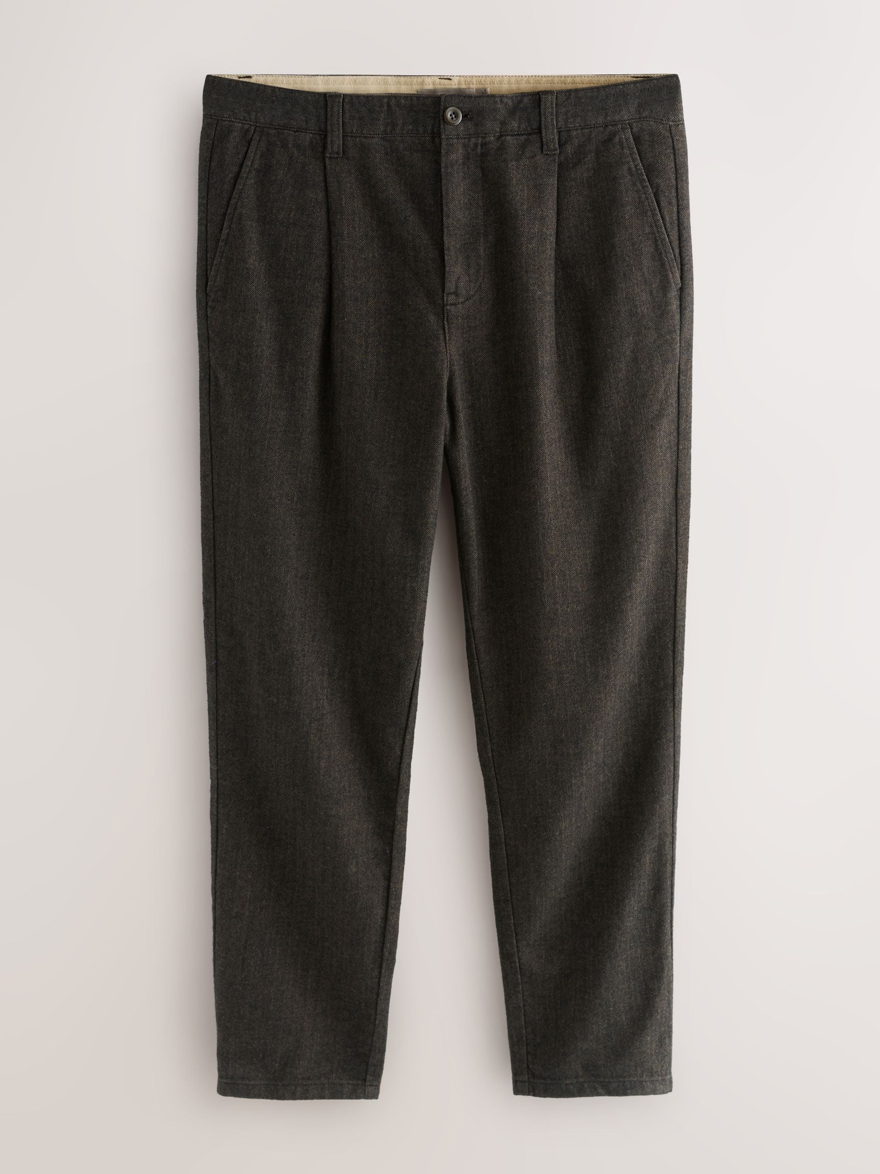 Bruin - Cotton Rich Herringbone Trousers
