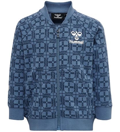 Hummel Cardigan - hmlTommy - Blåe Horizon m. Print