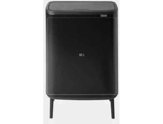 BRABANTIA - Poubelle Touch Bo Touch Bin Hi, 60L - Matt Black 130229