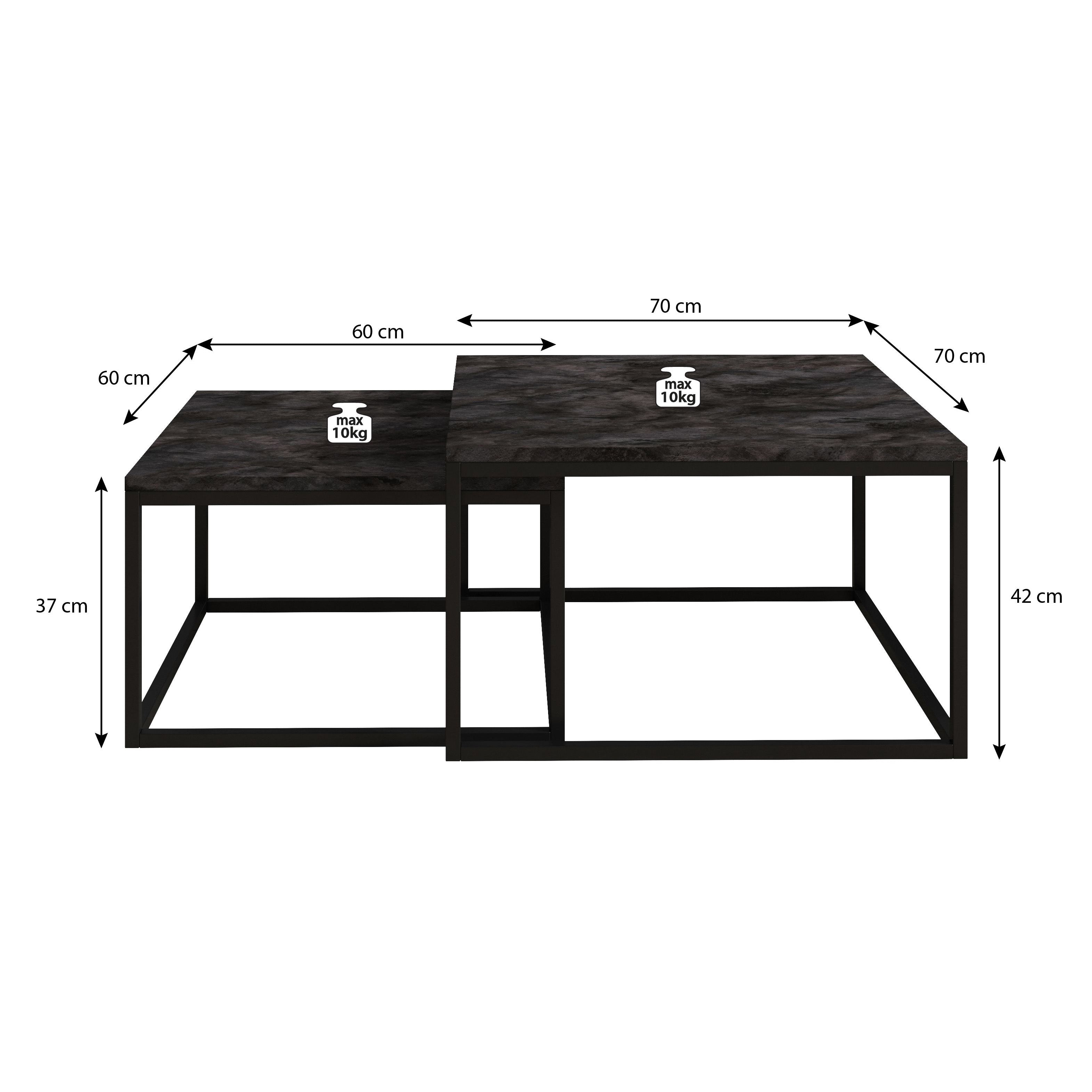 Styler - Salontafel set van 2 - Zwart