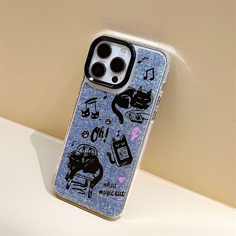 likamika - Cat Phone Case - iPhone 15 Pro Max / 15 Pro / 15 Plus / 15 / 14 Pro Max / 14 Pro / 14 Plus / 14 / 13 Pro Max / 13 Pro / 13 / 13 mini