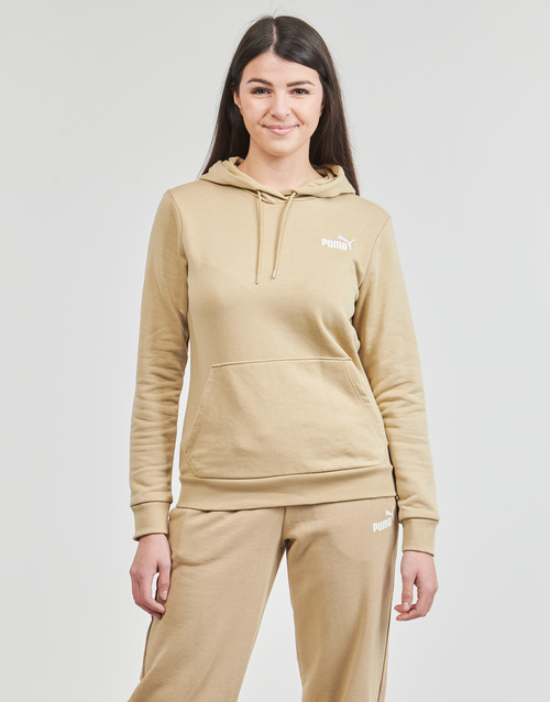 Puma - ESS+ EMBROIDERY HOODIE TR - Camel