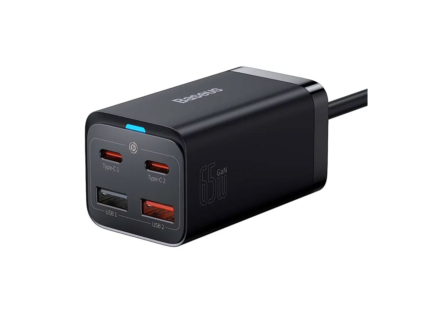 CARREGADOR BASEUS CCGP040101 65W 2USB 2USB-C
