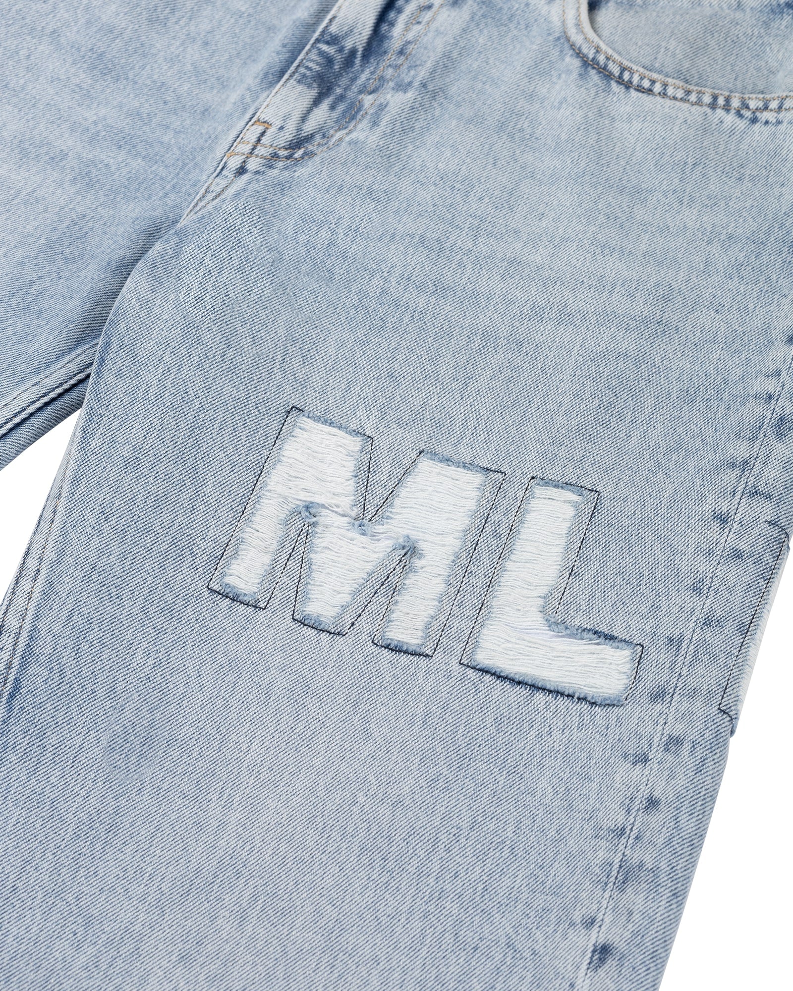 Malelions Ripped Jeans Dames Lichtblauw