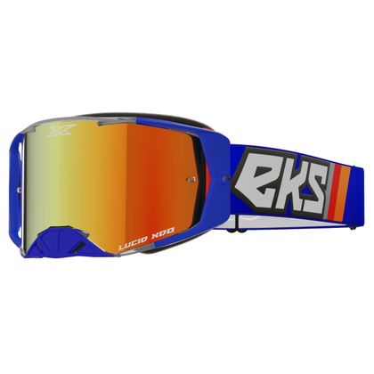 Masque cross EKS LUCID TRUE BLUE - RED MIRROR 2023 - Bleu