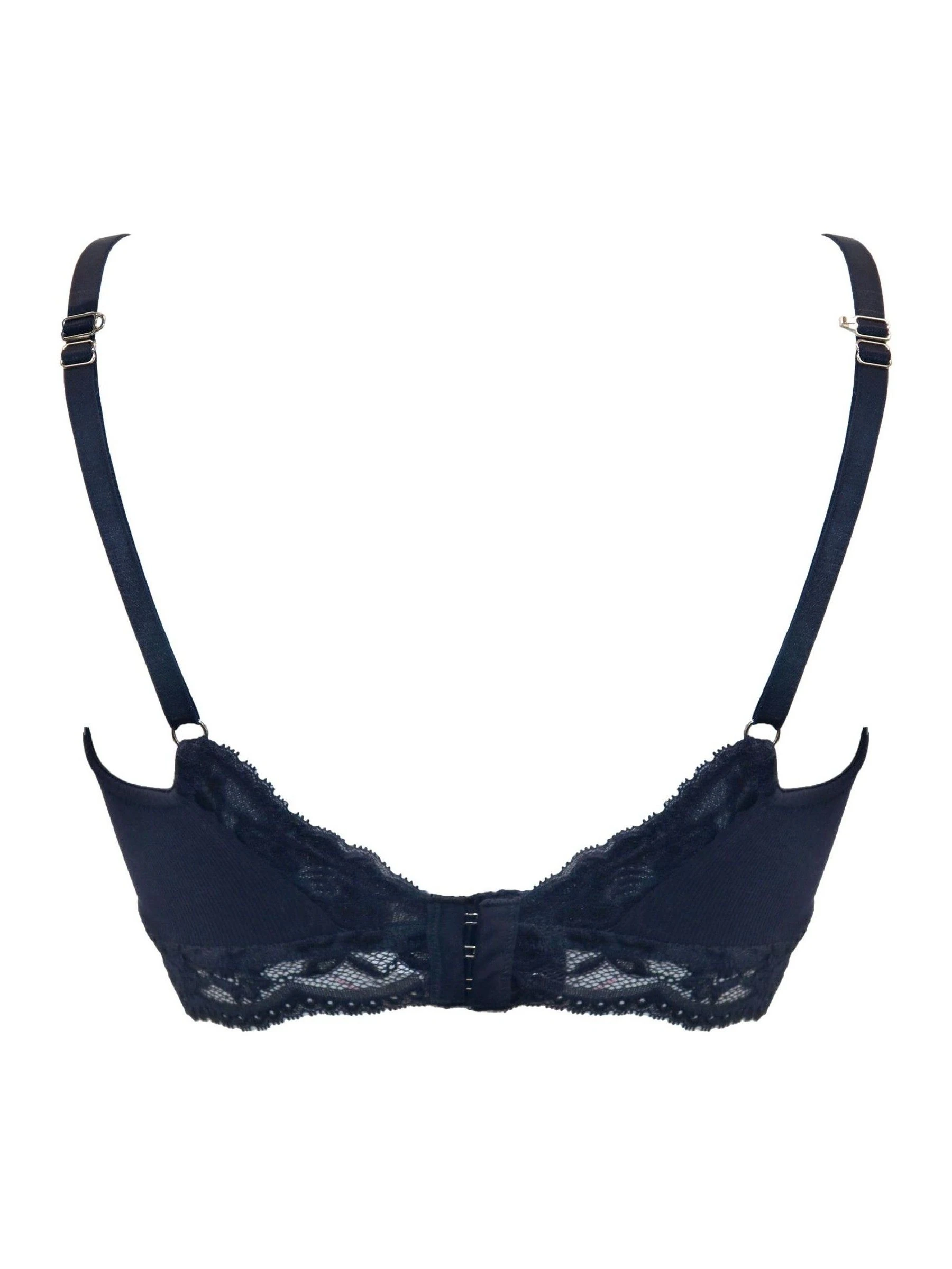 Blauw - Pour Moi Love To Lounge Lace and Modal Rib Non Wired Bra