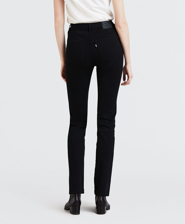 Levi's 724 High Rise Straight Jeans Sort
