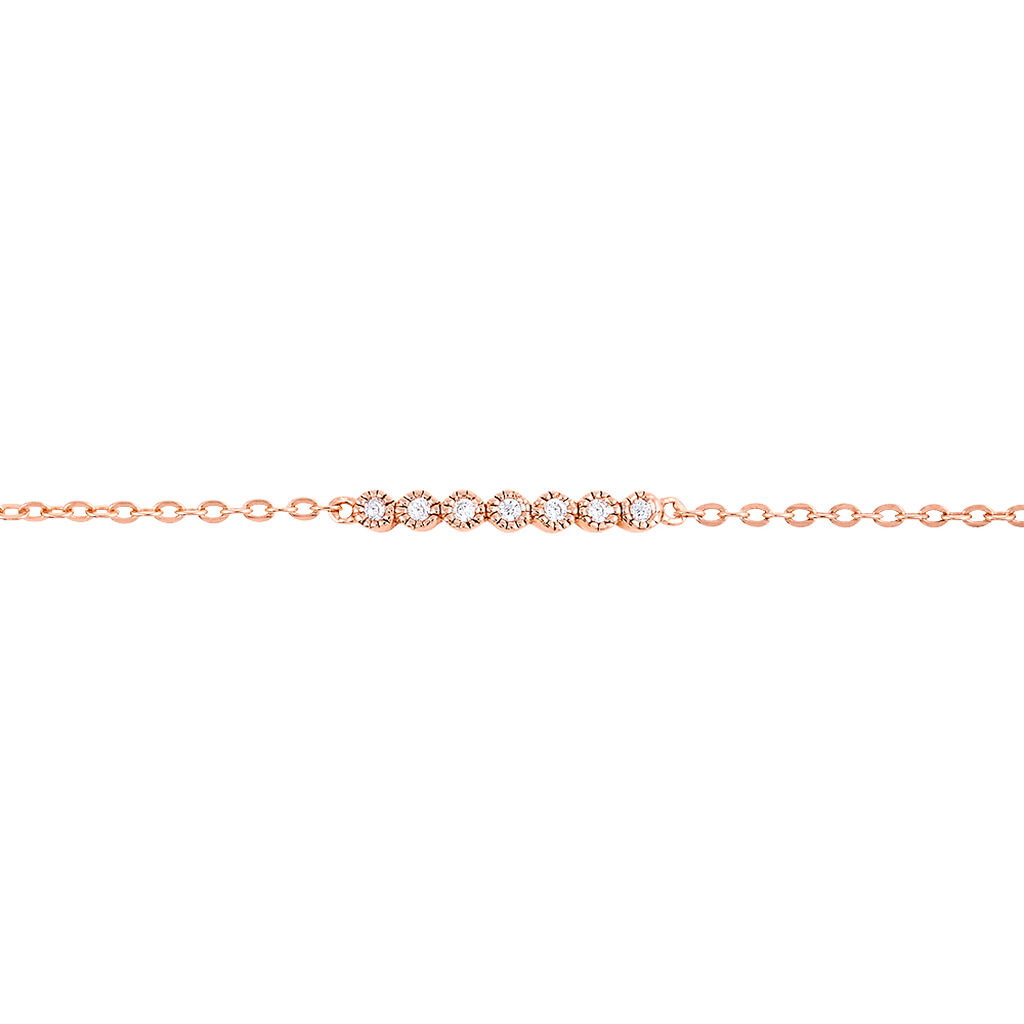 Bracelet Aryles Argent Rose Oxyde De Zirconium