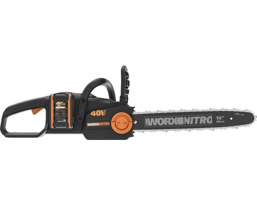 WORX Nitro 40V (2 x 20V) 40cm snoerloze kettingzaag WG385E.9, borstelloze motor + GRATIS bonusartikel 20V accu WA3644 (4,0Ah)