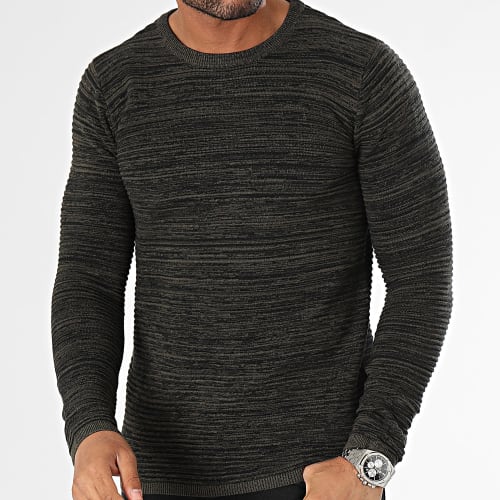Pull Broadley Vert Kaki Chiné