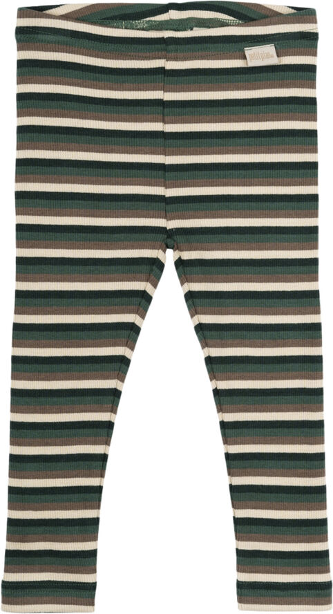 PETIT PIAO Legging Modal Multi Striped Emerald green mul