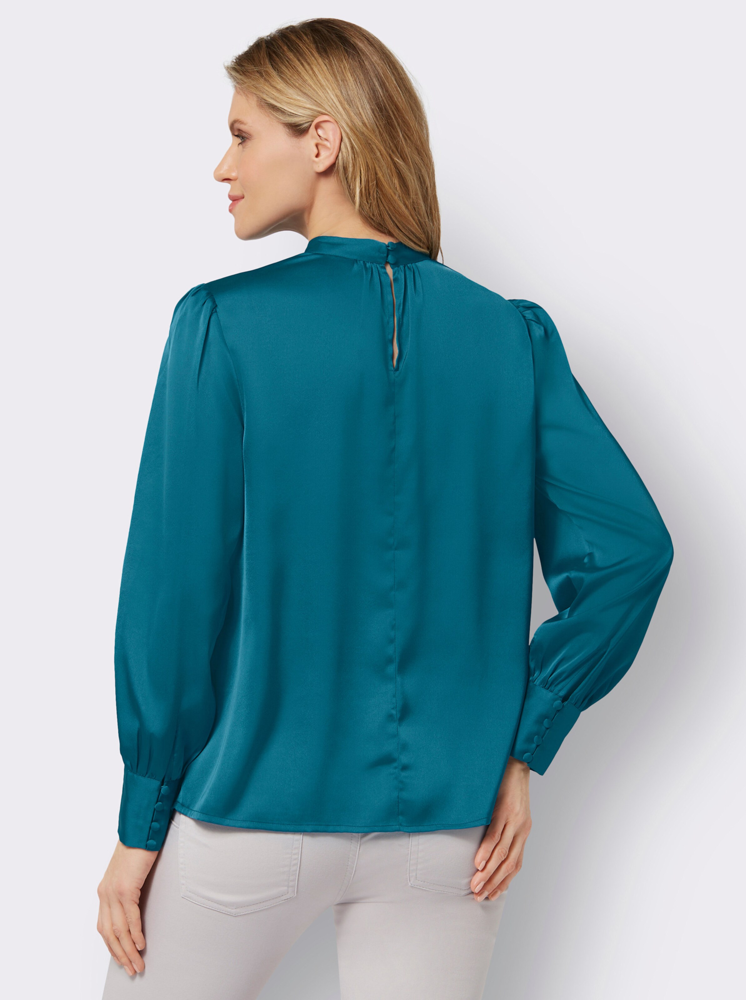 Satin-Bluse