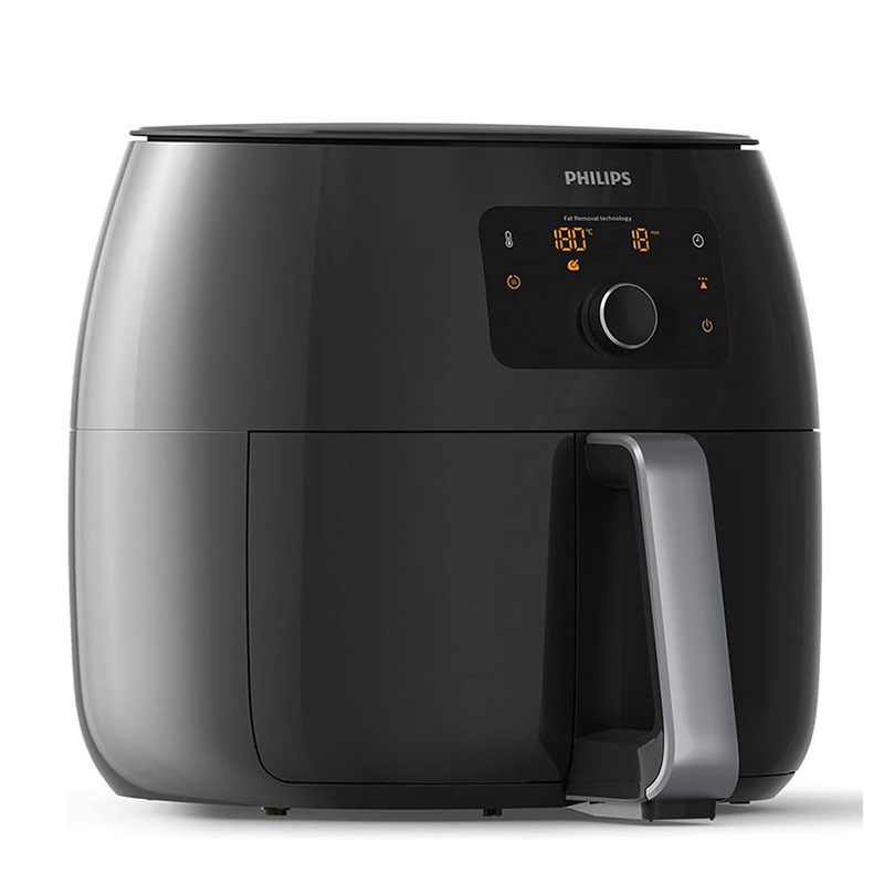 Fritadeira sem óleo Philips Premium XXL com tecnologia de remoção de gordura, 1,36 kg/7 qt, preta, HD9650/96
