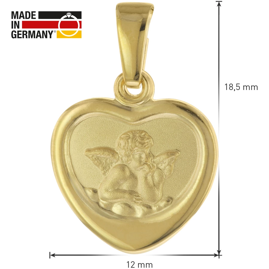 trendor Halskette mit Schutzengel für Mädchen Gold auf Silber 925 gold