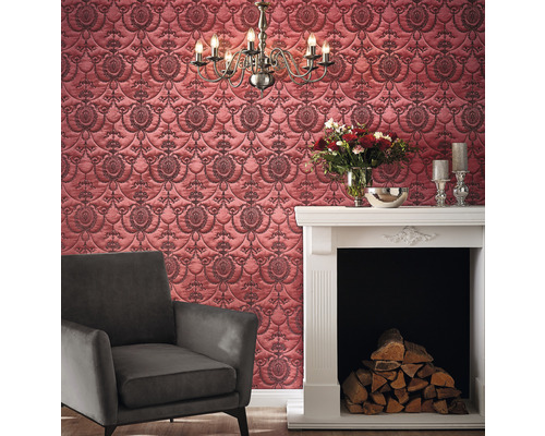 Vliesbehang 570861 Trianon XIII ornament rood