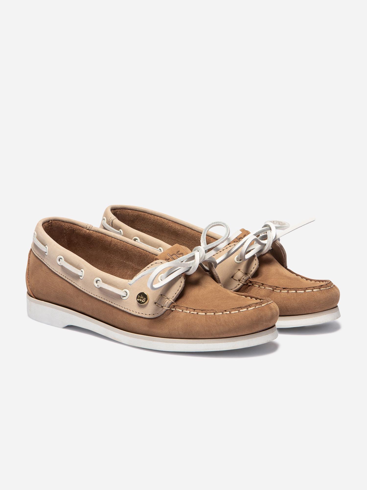 Chaussures Bateau Femme Cuir Marron