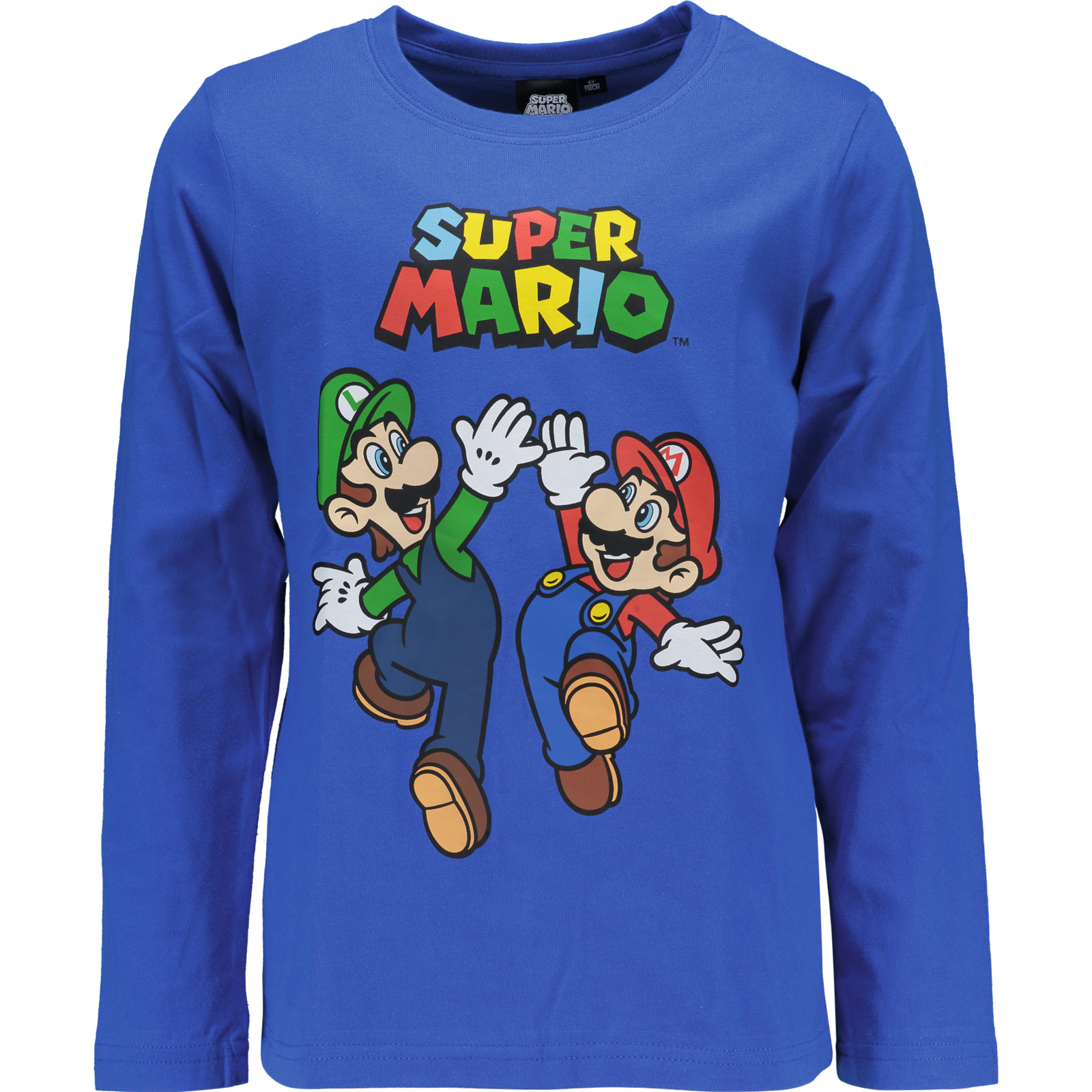 Kinder-Shirt Super Mario blau