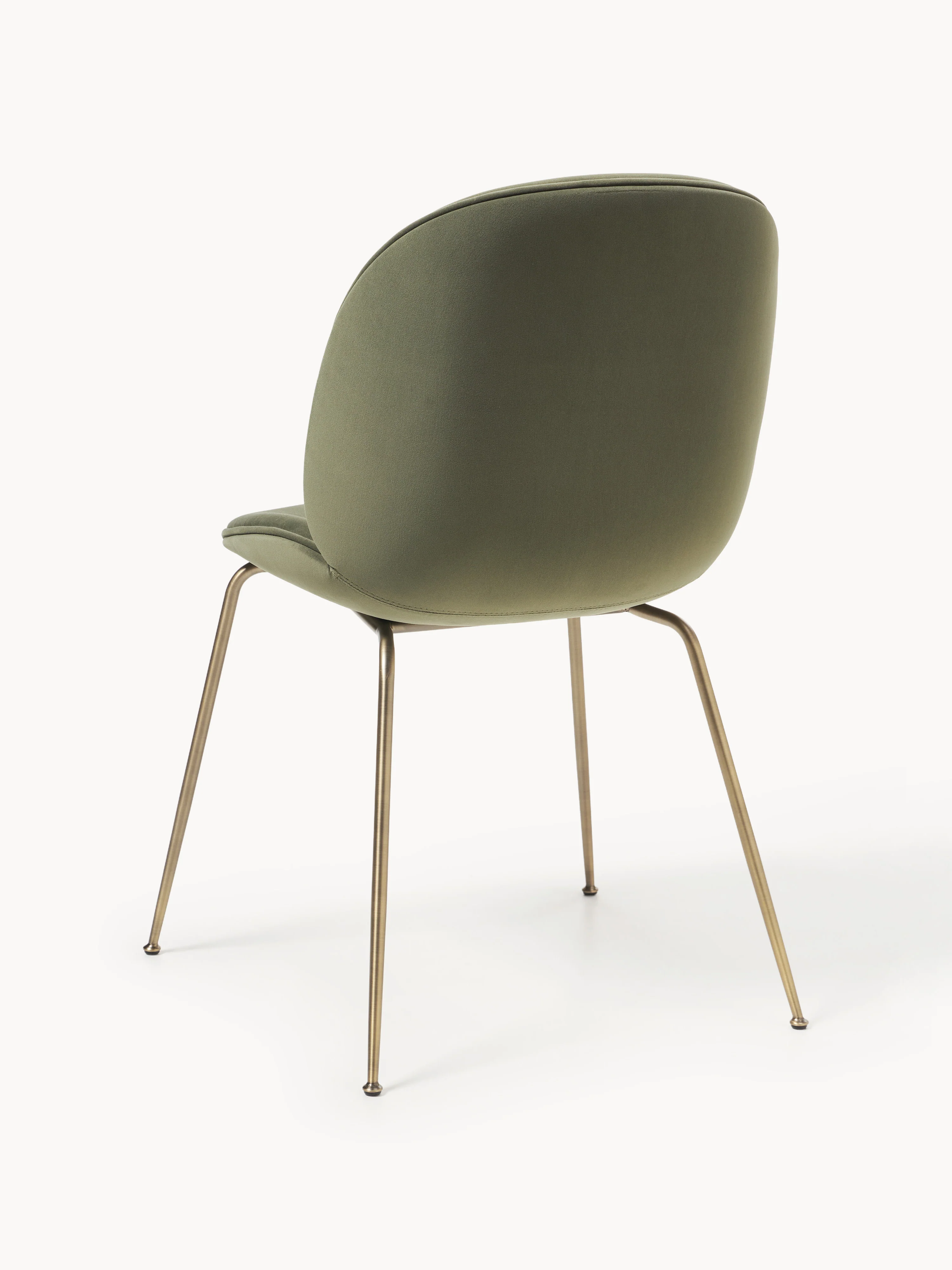 WESTWING x GUBI, Fluwelen eetkamerstoel Beetle by Delia Lachance