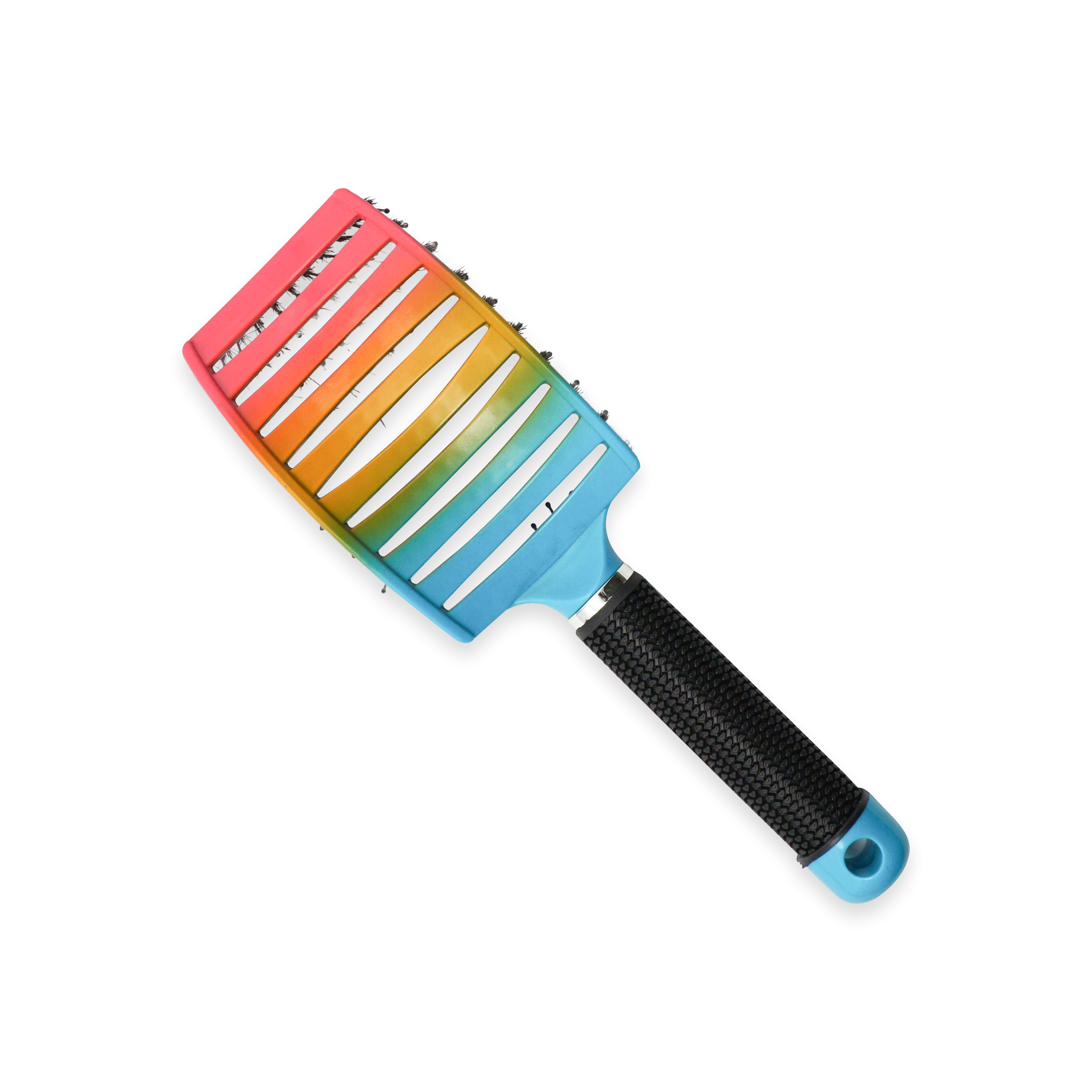 (70mm) Locken Styling Haarbürste Kopf Massage Bürste Detangling Brush - Bunt