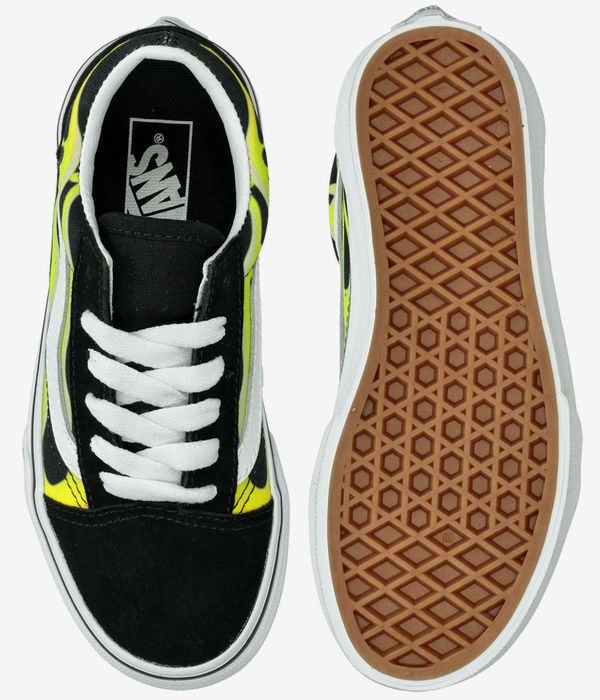 Vans Old Skool Schuh kids (slime flame black true white)