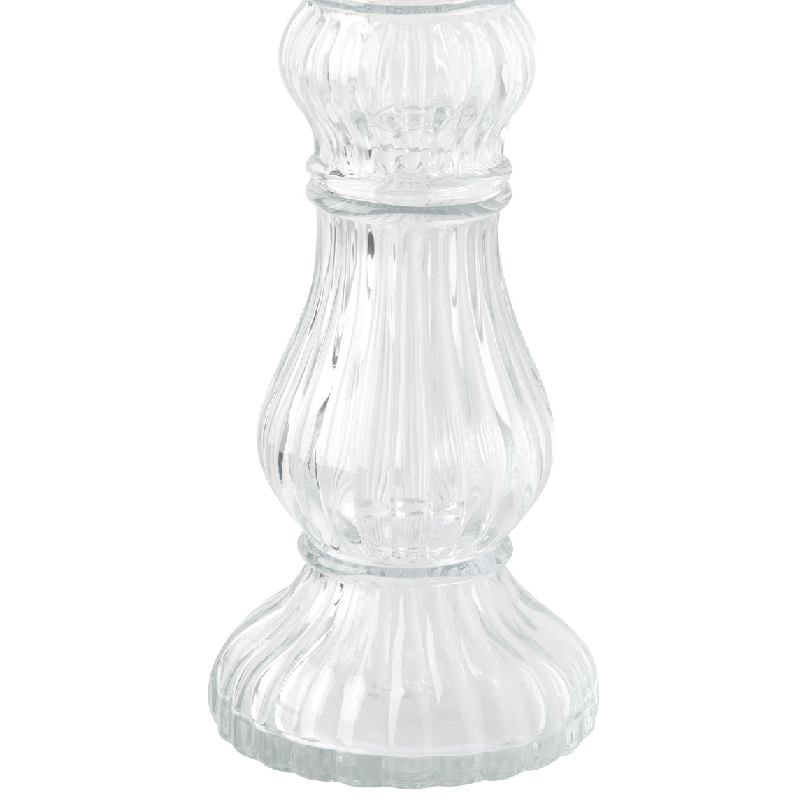 My Home Kleiner Kerzenhalter aus Glas transparent