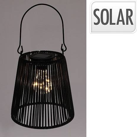 Charlotte solar lampe - sort