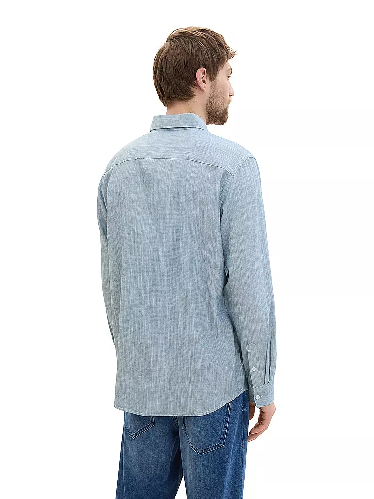 TOM TAILOR Hemd Regular Fit  blau