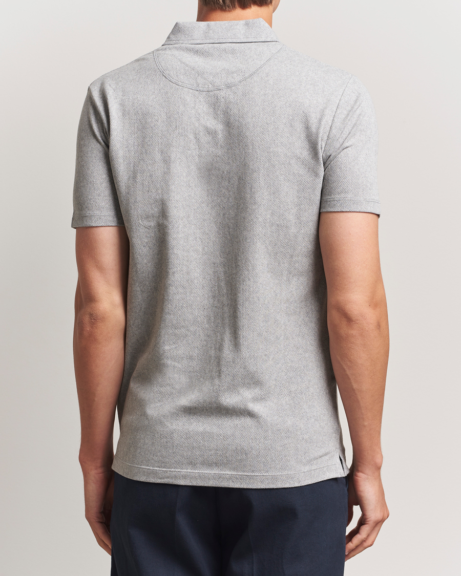 Sunspel Riviera Polo Shirt Grey Melange