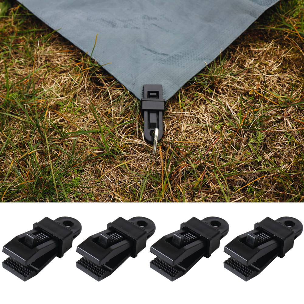 Lot de 4 Attaches de tapis de sol à pince