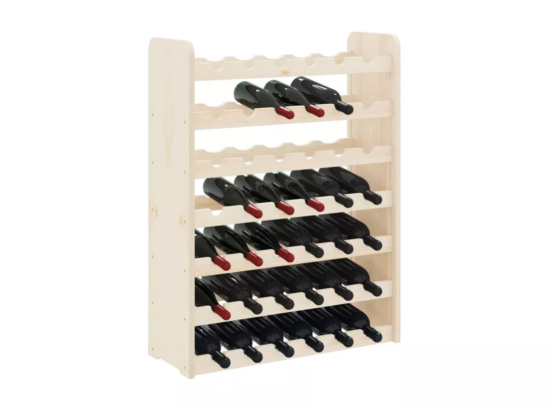 Casier à vin 67,5x25x87 Bois de pin massif