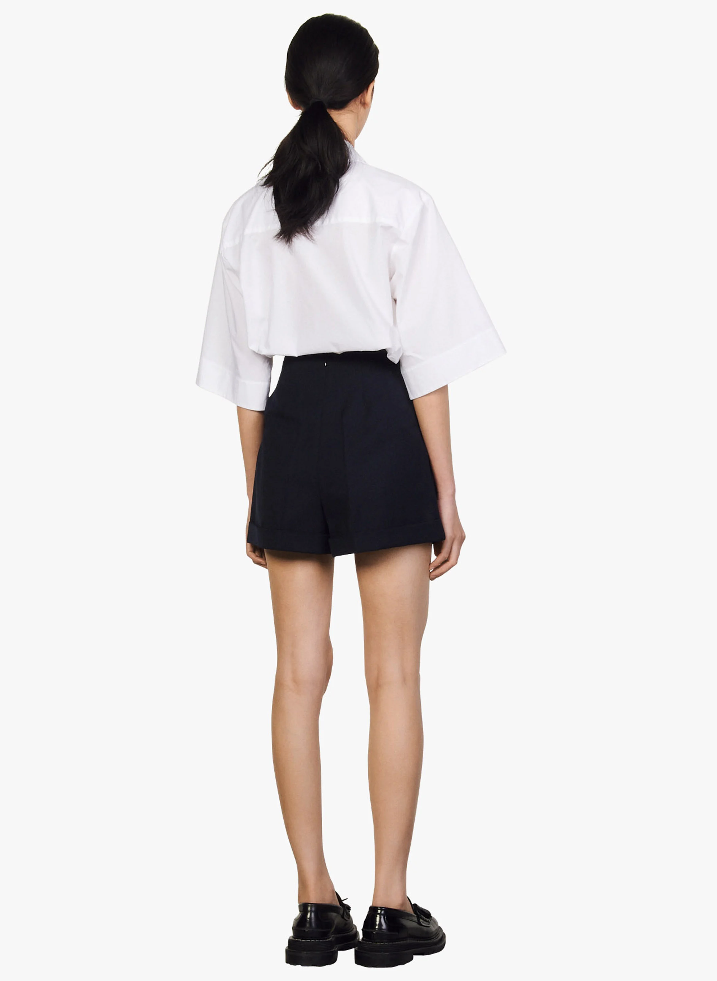Short taille haute | Bleu