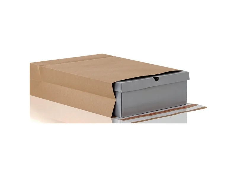 E-handelspose i papir, flad bund - (250 stk.)