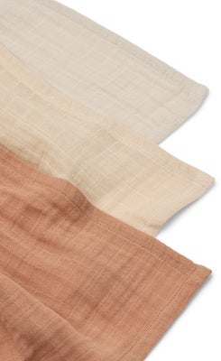 LIEWOOD Lewis Musselinteppe 3-Pack, Tuscany Rose