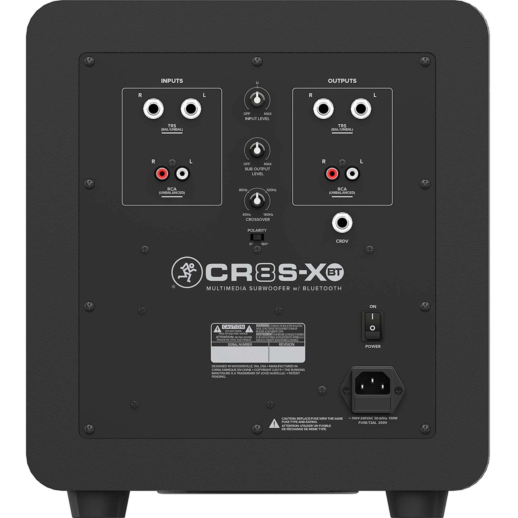 Mackie CR8S-XBT actieve studiosubwoofer (per stuk)