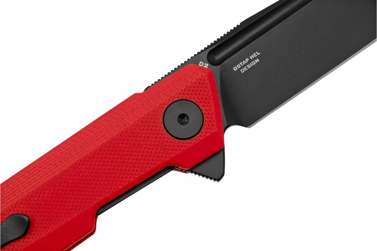 Bestechman Dundee BMK01L, Red G10, zakmes Ostap Hel design